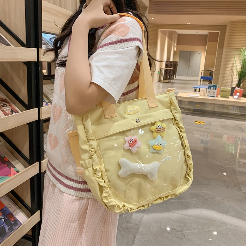Korean-style ins single-shoulder bag for female primary school students with high appearance standards, 4-6 grade crossbody bag, Japanese-style sweet girl style tutorial bag full figure