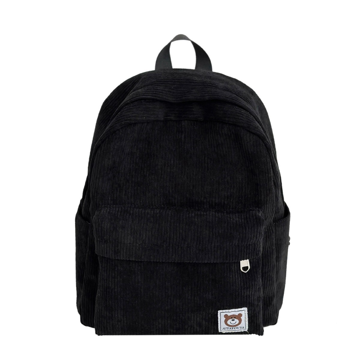 A new type of cute children's backpack with corduroy solid color, retro and simple style, featuring high appearance standards for autumn travel and study Tours Item Picture