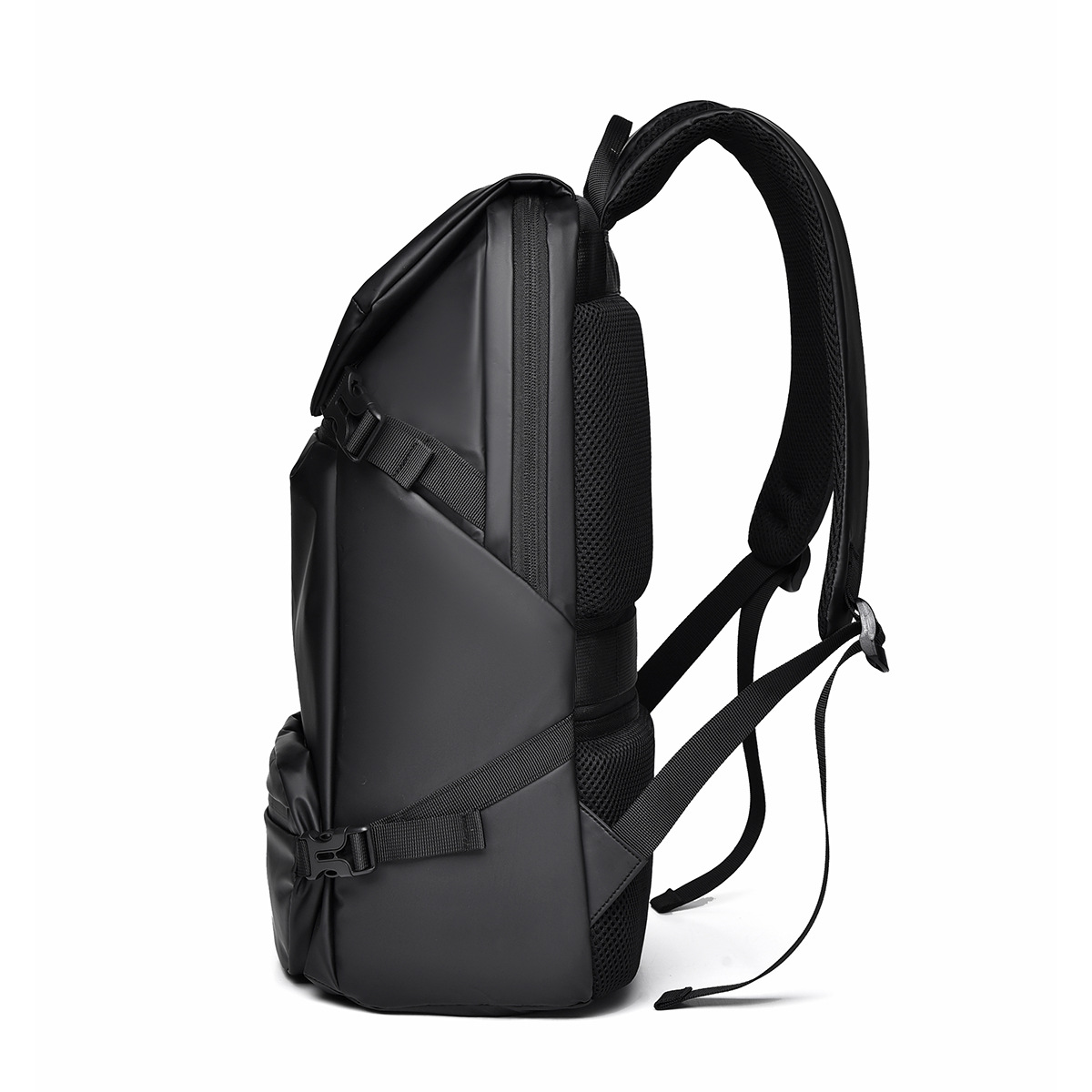 Backpack, men's fashionable schoolbag, high appearance level, travel and casual bag, detachable shoulder bag details Picture
