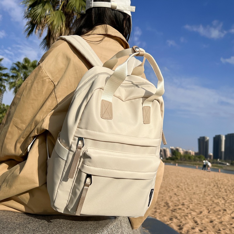 Versatile commuting computer backpack, Japanese Ins-style schoolbag, large-capacity Korean casual handbag, waterproof backpack details Picture