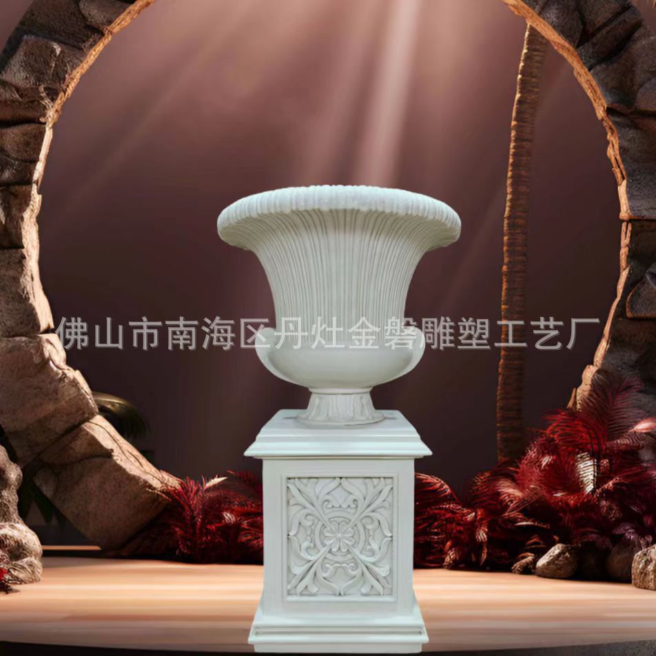 European-style flower POTS, outdoor garden landscape ornaments for villas, flower POTS, wholesale factory direct sales Specification drawing