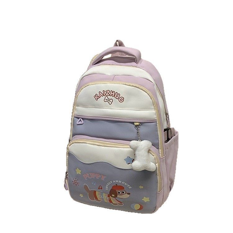 New versatile, high-appearance-level backpack for junior and senior high school students, large-capacity, lightweight schoolbag, Korean-style Instagram cute backpack Item Picture