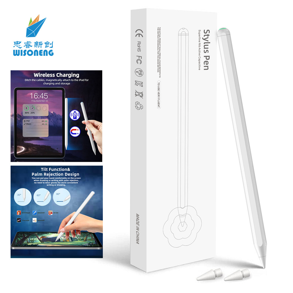 Compatible with the second-generation apple pencil capacitive pen, ipad Apple pen magnetic charging stylus, touchscreen stylus Application Scenario