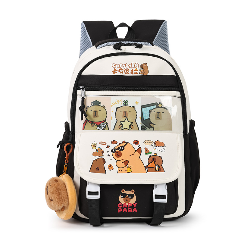 A new cartoon and cute large-capacity backpack for junior and senior high school students, a versatile Japanese backpack with multiple compartments Item Picture