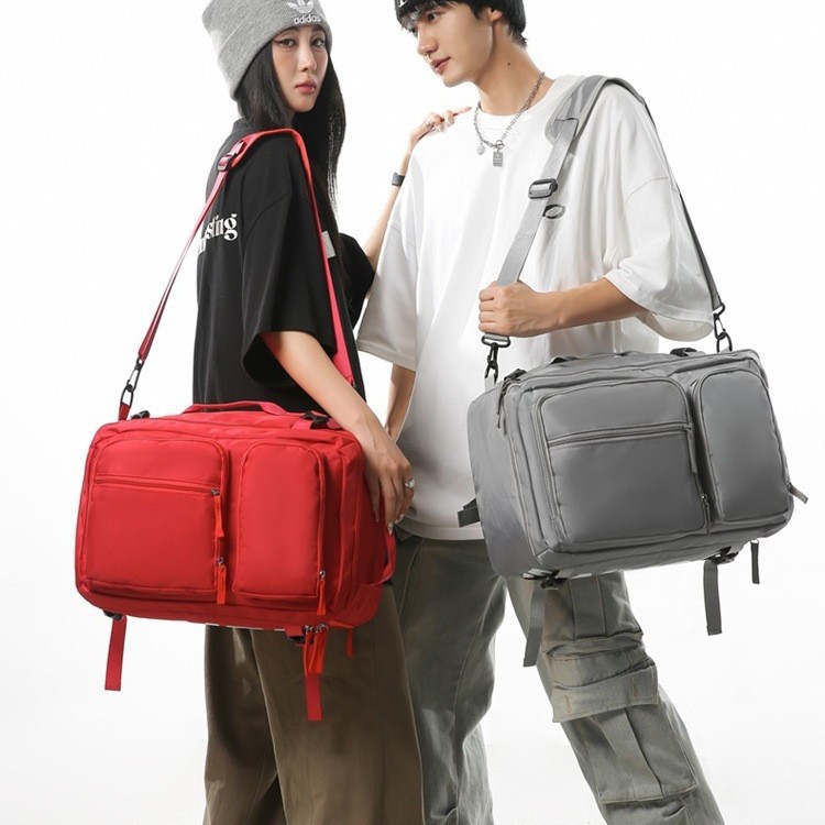 New foreign trade backpack with large capacity, cool workwear style, outdoor hiking and mountaineering backpack, and personalized fitness single-shoulder bag details Picture