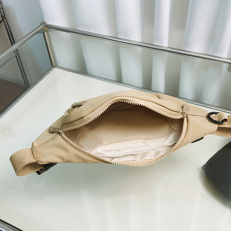 Teenagers' crossbody bag, men's trendy sporty and casual small waist bag, 2025 Summer new outdoor cycling single-shoulder bag Specification drawing