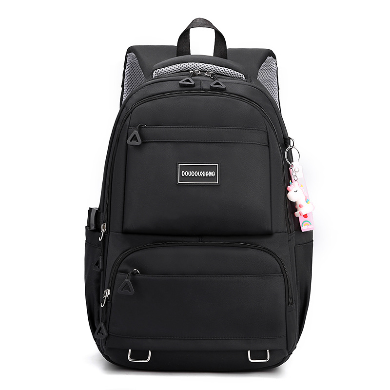 A new large-capacity backpack for junior and senior high school students with multiple compartments and a suitcase for travel Item Picture