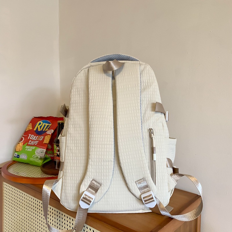Large-capacity schoolbag for girls, Korean style Instagram campus style student backpack, high-quality multi-compartment computer backpack Specification drawing