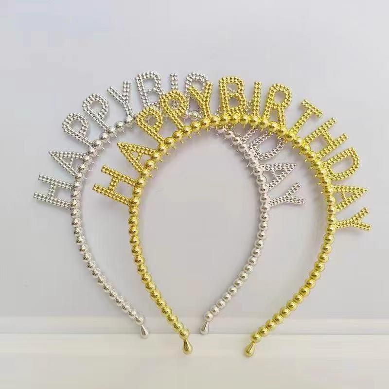 Happybiethday headband accessory cake decoration Birthday Happy letter Party Headband Birthday Headband 111 pic 9