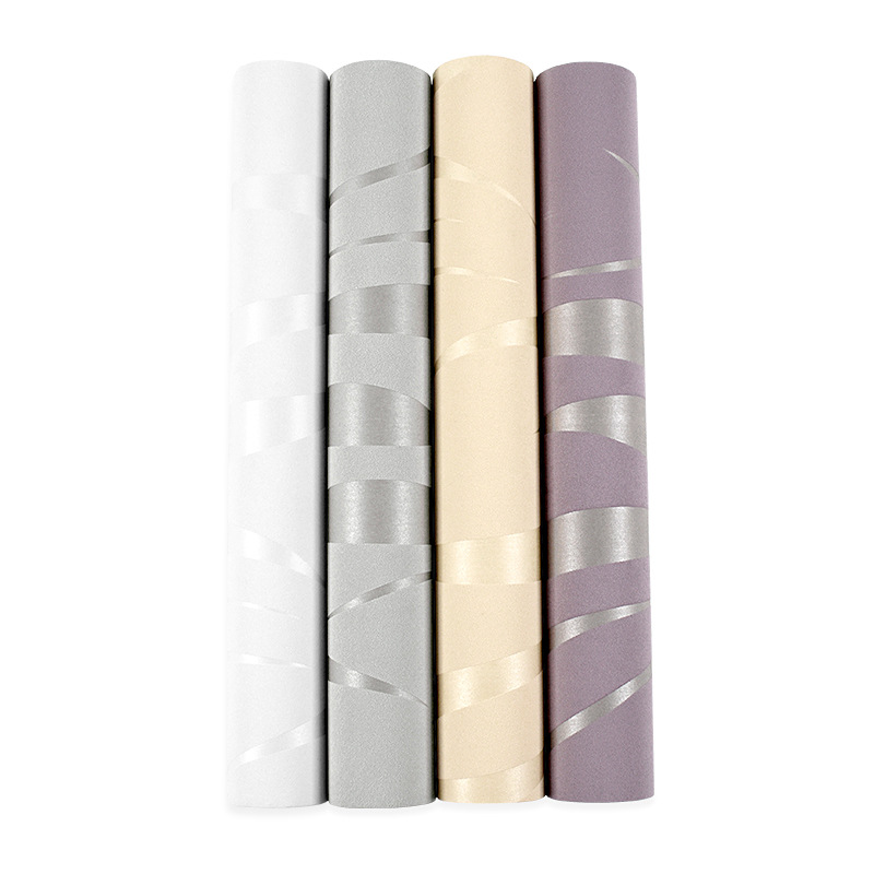 Fashionable and simple 3D wavy pattern wallpaper, non-woven fabric foam wallpaper, bedroom and living room background wall, full coverage of home decoration wallpaper Item Picture