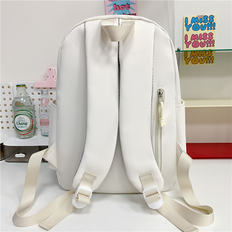 Japanese-style Instagram casual and versatile cartoon schoolbag, cute travel backpack for college students, and backpack for high school students Specification drawing