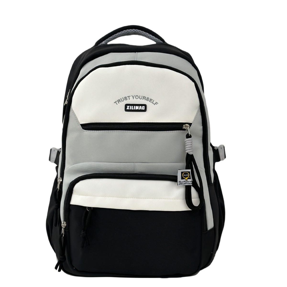 A new high-appearance-level school-style backpack from Korean Instagram for girls, junior and senior high school students, and a large-capacity, color-blocking backpack for boys Item Picture