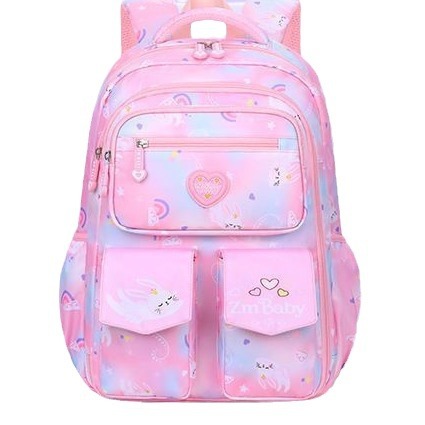 New children's schoolbag for girls in grades 3 to 6, with a large capacity for both boys and girls, is designed to reduce the burden and protect the spine full figure
