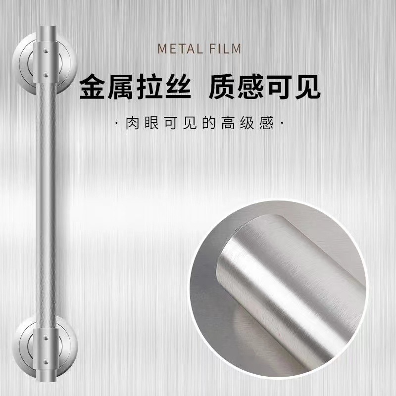 Elevator door, cabinet renovation stickers, refrigerator color-changing film, brushed imitation metal, stainless steel, gold and silver, waterproof, extra thick Application Scenario