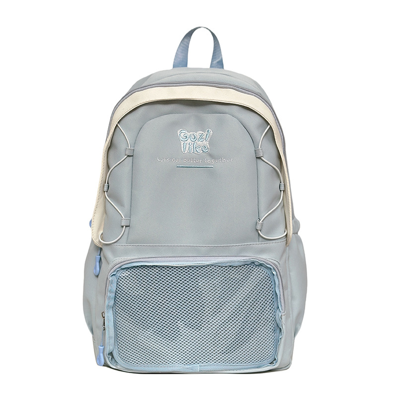 Korean style Instagram fresh and cute girl backpack, versatile backpack, cute transparent pain-relieving bag, primary and secondary school schoolbag Item Picture