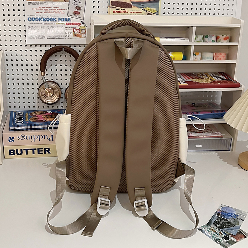 High appearance level soft girl backpack, small ins mini bag, two-piece backpack for female college students' spring outing Specification drawing