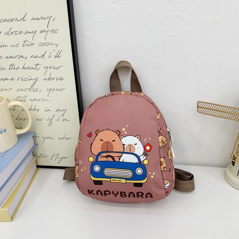 The new summer 2025 children's backpack features cute multi-color printed kindergarten bags and stylish printed girls' backpacks Specification drawing