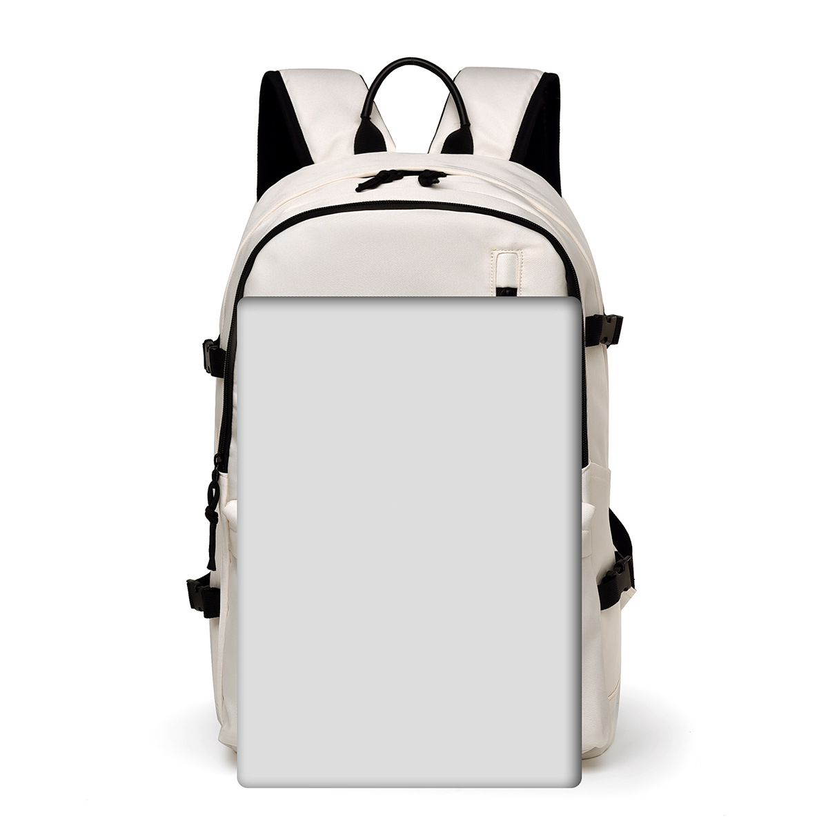 New trendy and cool men's and women's backpacks, casual schoolbags for junior and senior high school students, casual couple backpacks, large-capacity college students details Picture