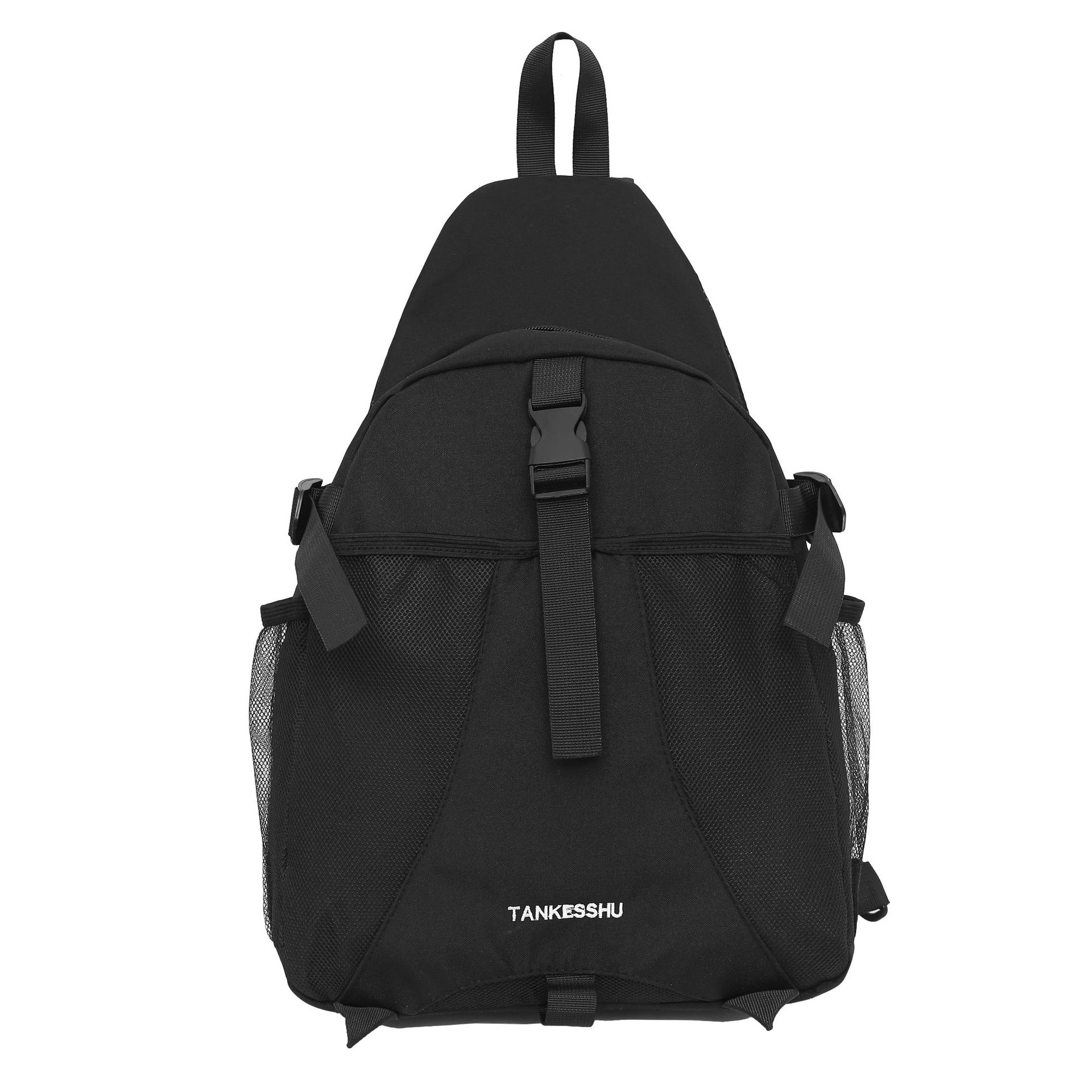 New large-capacity schoolbag, casual and versatile single-shoulder bag, simple crossbody bag, sports chest bag, and lightweight commuting casual bag Item Picture