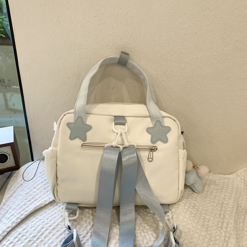 Korean Instagram-style three-in-one hand-held shoulder crossbody bag for girls, transparent and cute pain bag for girls, and single-shoulder bag for students in class Specification drawing