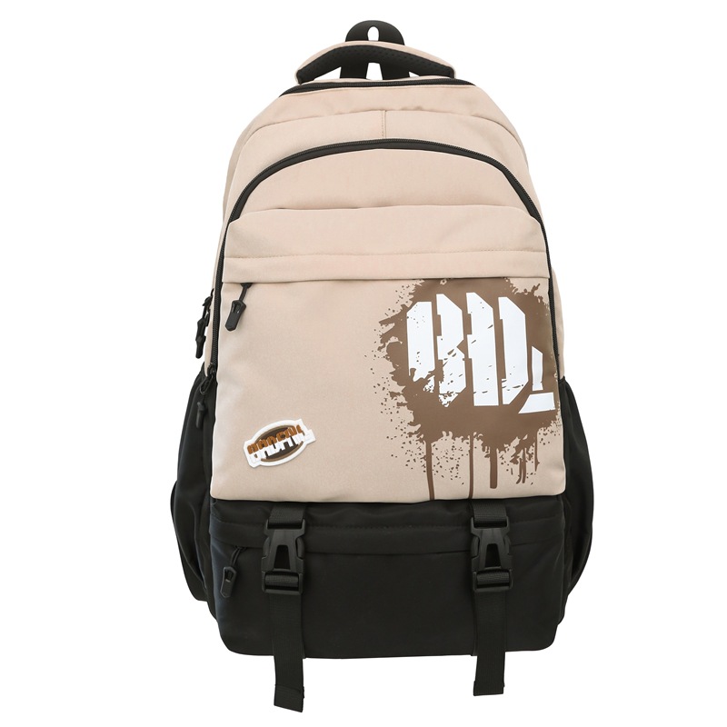 A versatile Japanese-style backpack for college students, a couple's cool and color-blocked computer backpack, and a travel backpack for junior and senior high school students Item Picture