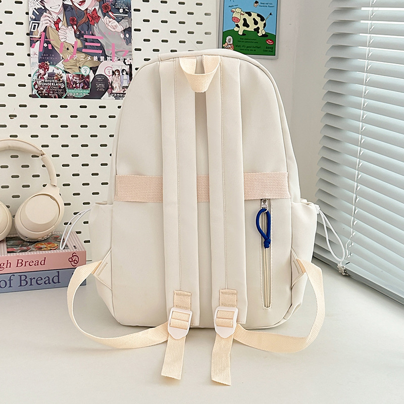 A new high-appearance-level, fresh, sweet and cute candy-colored backpack from Japanese Instagram, a large-capacity backpack for primary and secondary school students Specification drawing