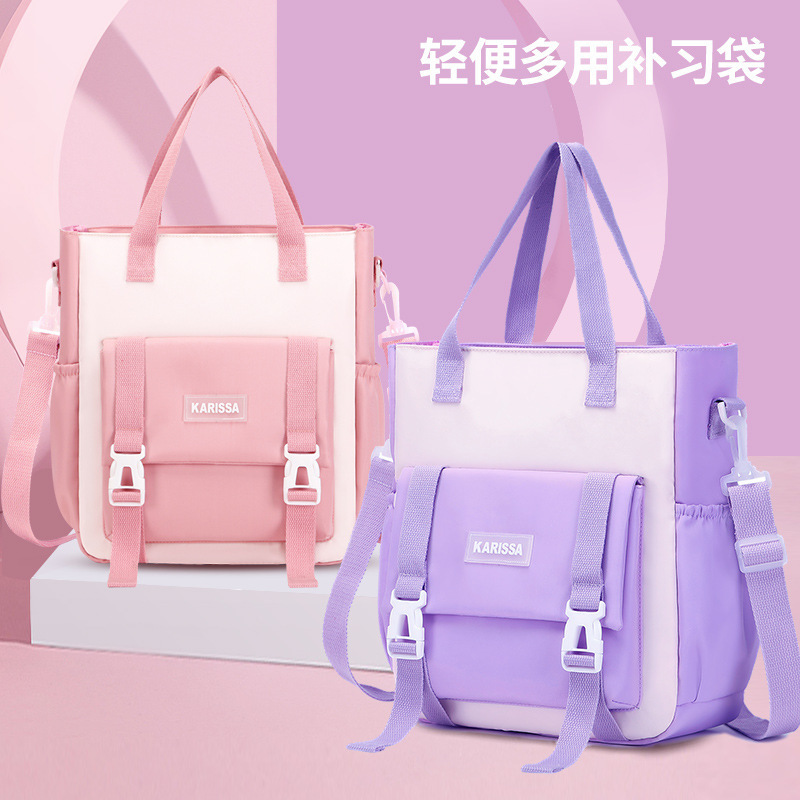 The 2023 new British-style backpack for both boys and girls is a lightweight and anti-slip portable schoolbag for primary school students from grades one to six details Picture