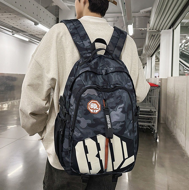 Schoolbag for male middle school students, cool and stylish on Instagram; backpack for junior and senior high school students, versatile and trendy Japanese style; backpack for female students full figure