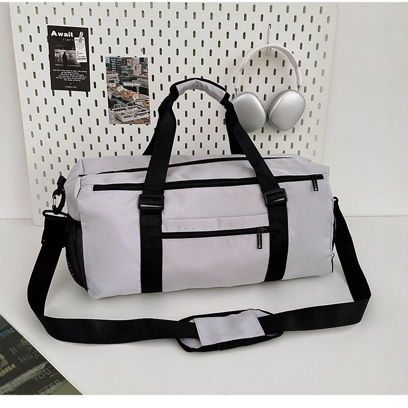 New Korean-style fashionable travel bag for men and women, large-capacity short-distance business trip luggage storage bag, trendy casual fitness bag Specification drawing
