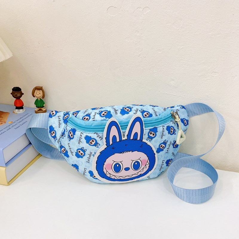 The new 2024 winter style simple and cute cartoon children's waist bag, crossbody portable Korean-style small chest bag and outfit bag details Picture