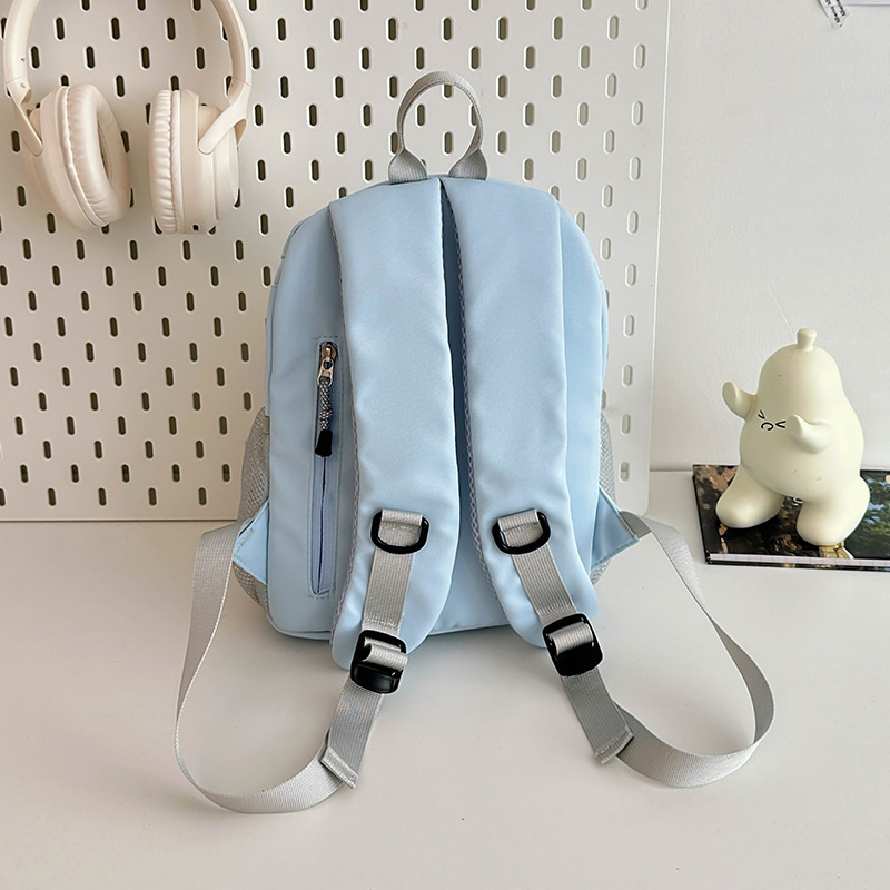 Cross-border sports small schoolbag for women, fashionable commuting cycling backpack, outdoor hiking and mountain climbing, color-blocking and charming backpack for men Specification drawing
