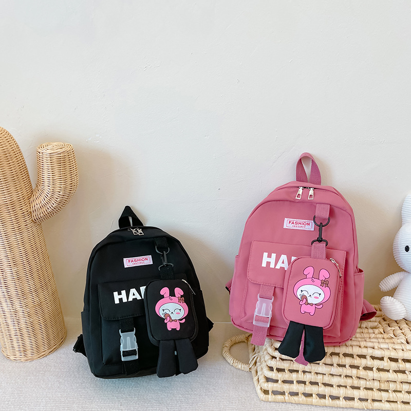 Girls' children's pen bags, training institutions, cute schoolbags for primary school students, boys' children's backpacks, early childhood education bags, can print "LO" details Picture