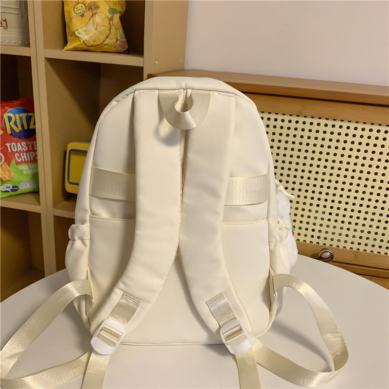 Japanese-style ins transparent badge, large-capacity, versatile, school-style student backpack, sweet girl mini backpack Specification drawing