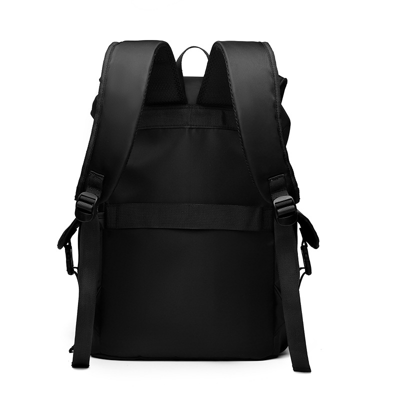 A new high-appearation-level solid color simple sports backpack storage bag for men, a lightweight travel and mountaineering large-capacity backpack Specification drawing