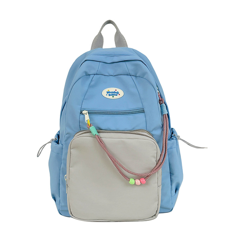 New large-capacity student backpack, a fresh and college-style backpack, a casual student backpack Item Picture