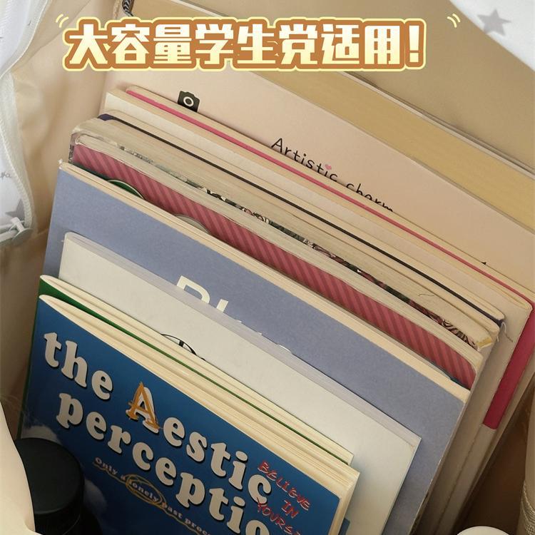 The new Japanese-style ins high-appearance-level fresh, sweet and cute star backpack is a lightweight spring outing backpack for junior and senior high school students Application Scenario