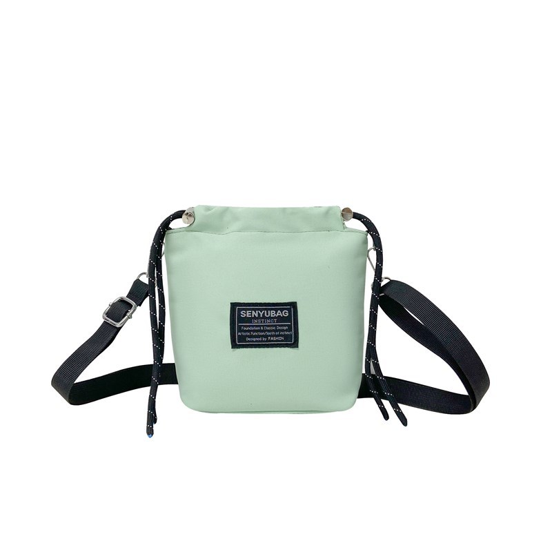 Korean style Instagram streetwear brand personalized crossbody bag with drawstring closure, outdoor sports small bag, cool couple's dancing shoulder bag Item Picture
