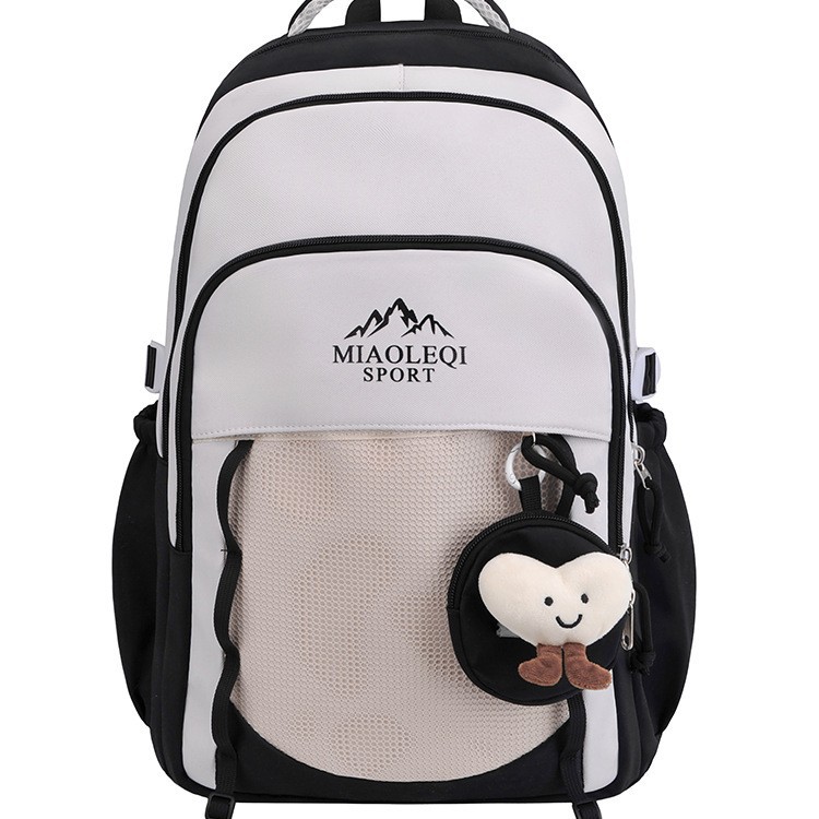 A new high-appeal college-style backpack for junior and senior high school students, featuring a casual, simple, lightweight and versatile design with a large capacity Item Picture
