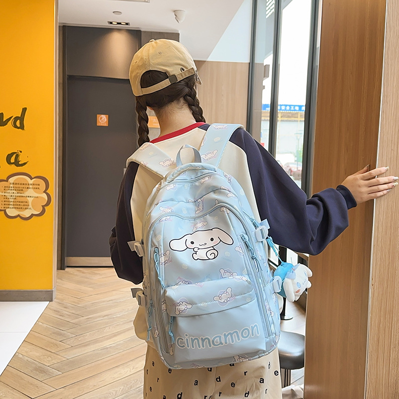 Cute cartoon schoolbag, backpack for girls in grades three to six, high appearance level, lightweight backpack for junior high school students details Picture