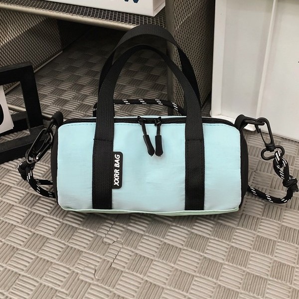 New high-appeal, fresh macaron color hip-hop style artistic crossbody bag for couples, lightweight travel and mountaineering crossbody bag Specification drawing