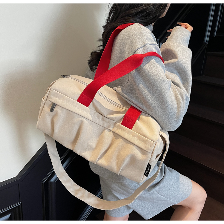 Fashionable and simple business and travel crossbody bag for women 2025, hand-held luggage bag, large-capacity sports single-shoulder crossbody bag for women details Picture