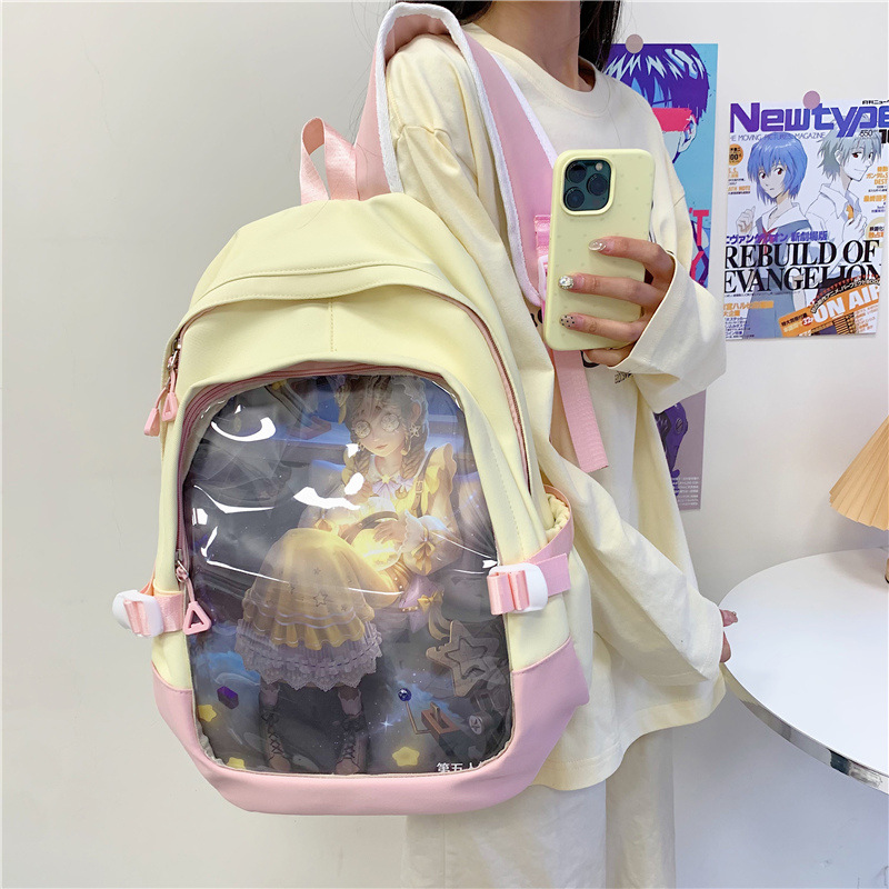 The 2025 new cute, simple and highly attractive large-capacity schoolbag for junior and senior high school students is versatile, casual and lightweight details Picture