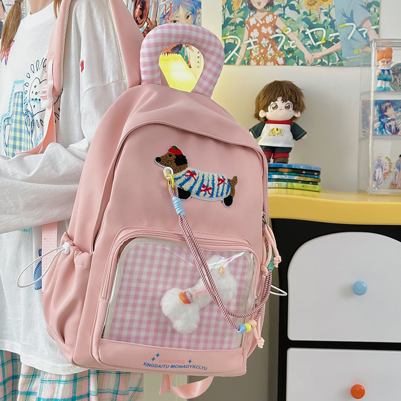 A new Japanese-style Instagram bag for high school and junior high school students, with a high level of appearance, fresh and sweet, candy-colored, smudy pain bag details Picture