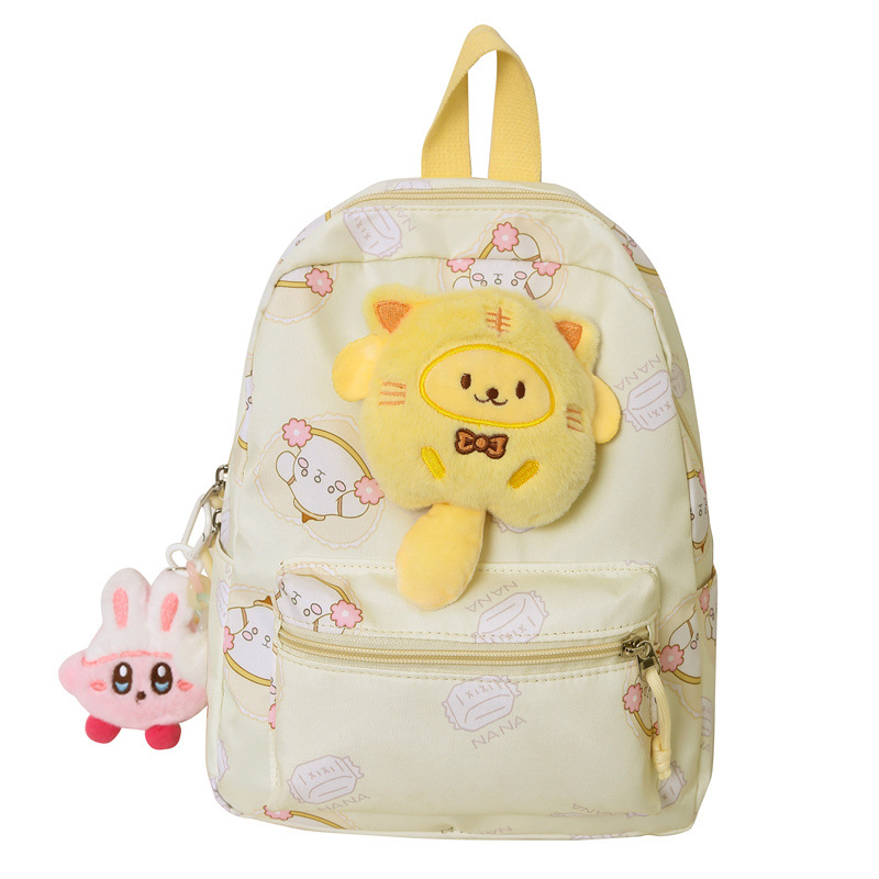 Cute cartoon schoolbags for children's kindergartens, small backpacks for girls, large-capacity portable backpacks for parent-child outdoor travel Item Picture