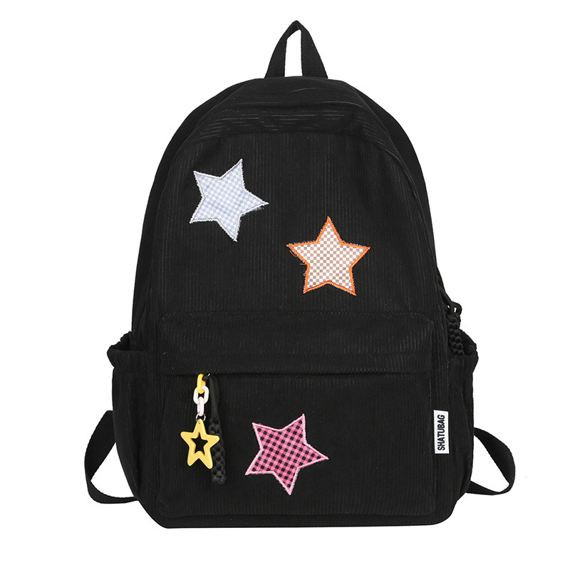 Japanese-style InS-style soft and cute girl backpack, small forest-style fresh and sweet girl shopping backpack Item Picture