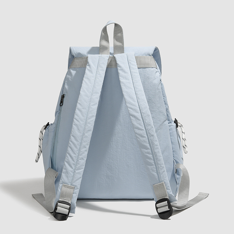Backpack for female college students, a lightweight mountaineering backpack for leisure travel, 2025 new color contrast large-capacity computer bag Specification drawing