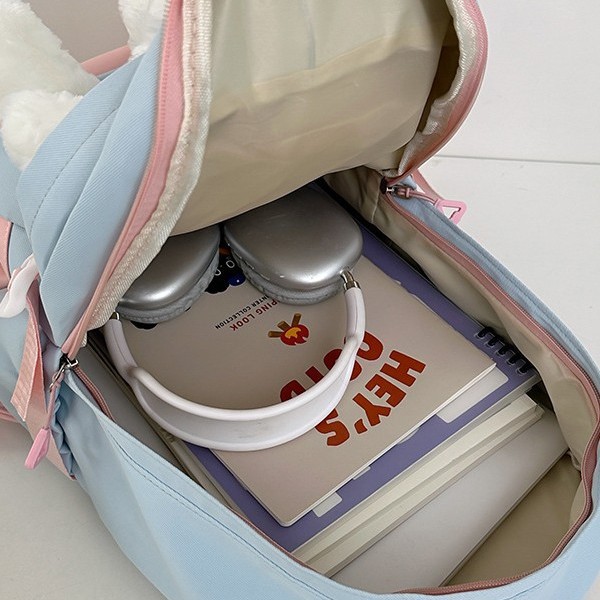 A new high-appearance-level Japanese ins fresh, sweet and cute bear girl backpack with a large capacity for primary and secondary school students Application Scenario