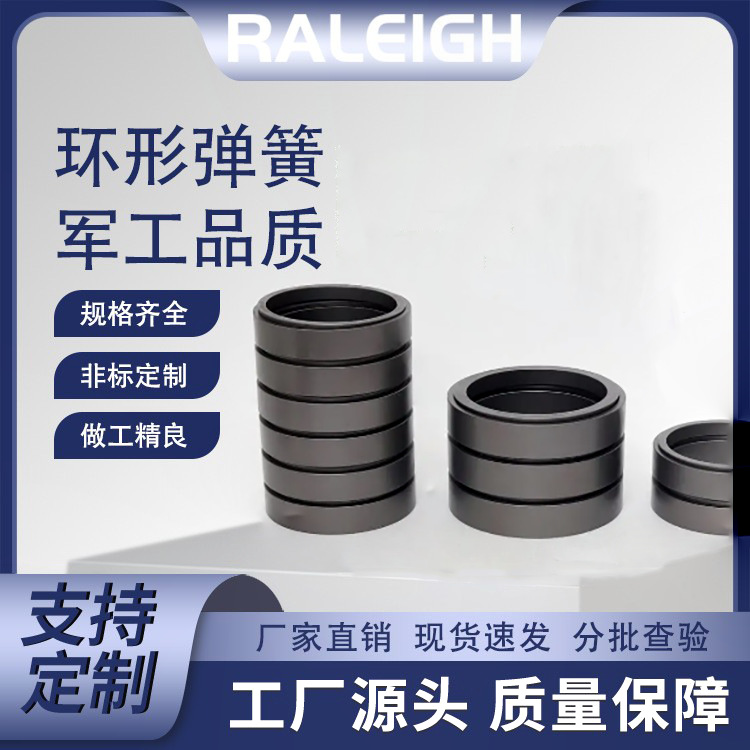 The manufacturer wholesals hoisting equipment, vibration machinery, shock-absorbing springs, friction springs, ring springs, and ring-shaped springs with high precision and strength full figure