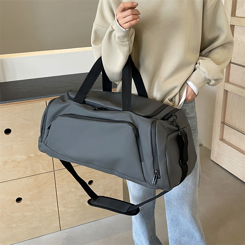 Wholesale fitness bags, training and exercise bags, large-capacity travel bags, dry and wet separation, hand-held bags, shoulder bags, crossbody bags, custom logos Specification drawing