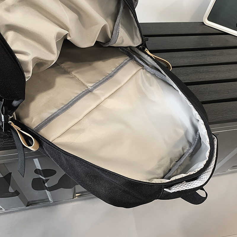 2025 New large-capacity, versatile solid color letter multi-compartment junior and senior high school schoolbag, high appearance level, lightweight backpack Application Scenario